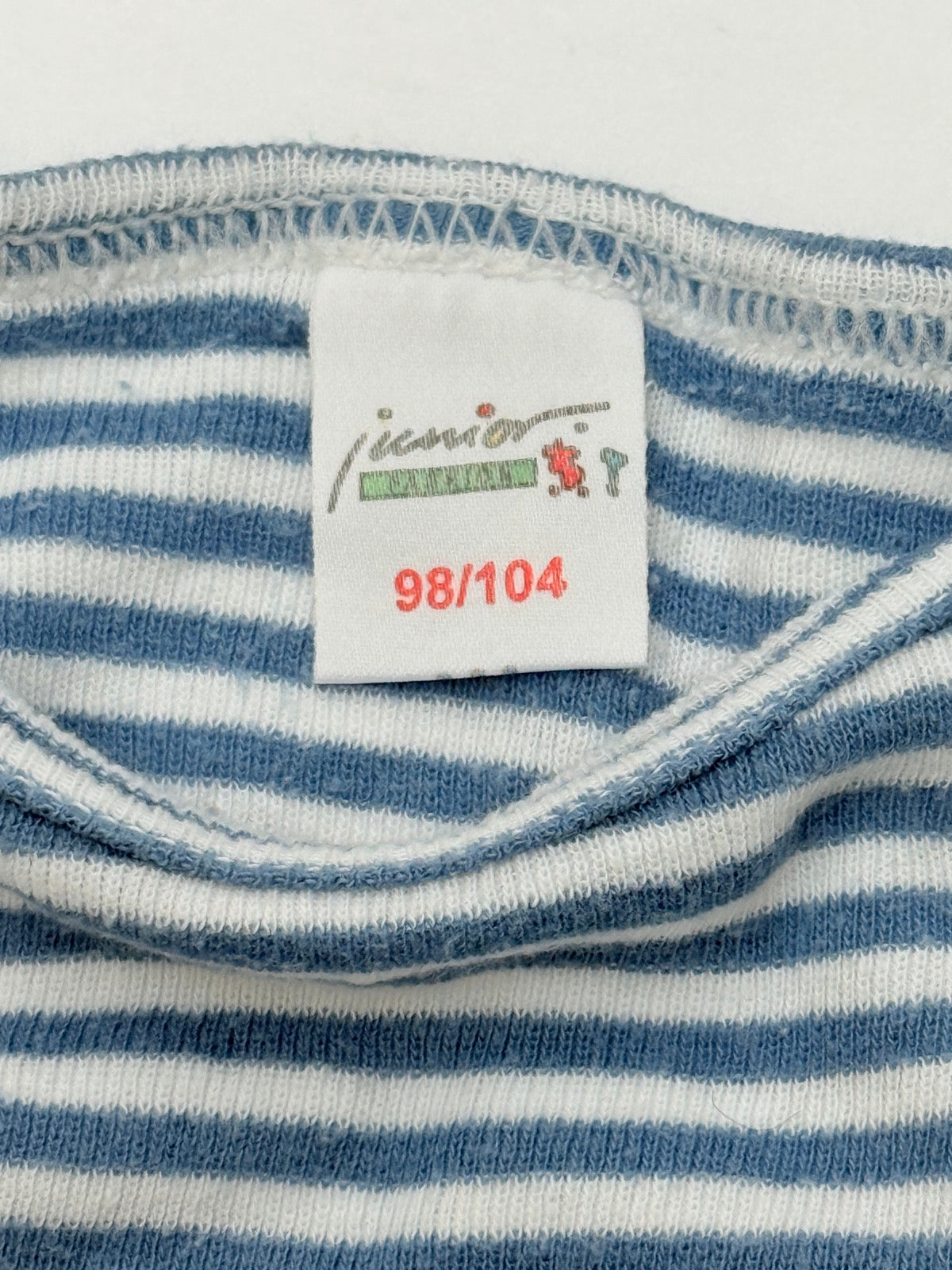 Jacky Blue Striped Bodysuit Size 3T/4T