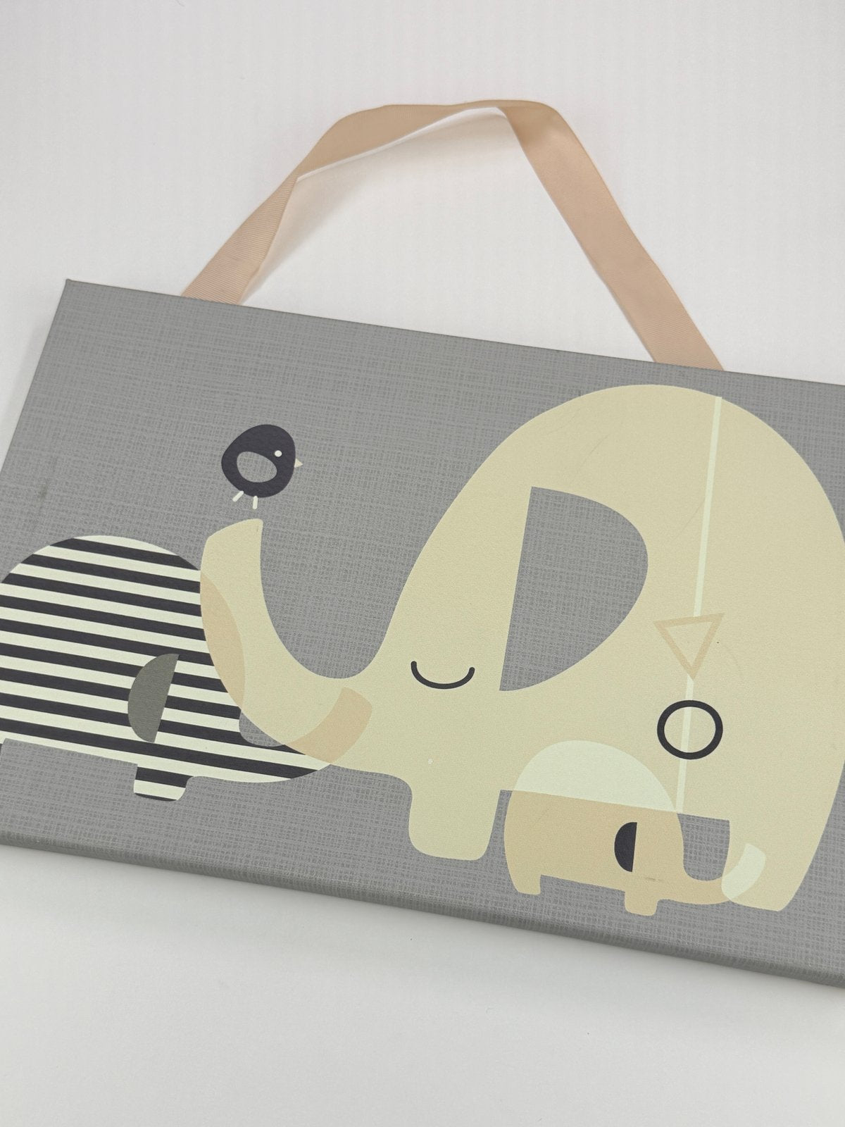 Elephant Family Nursery Canvas Wall Art