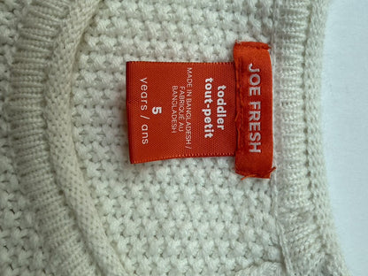 Joe Fresh Cream Knit Sweater Size 5T