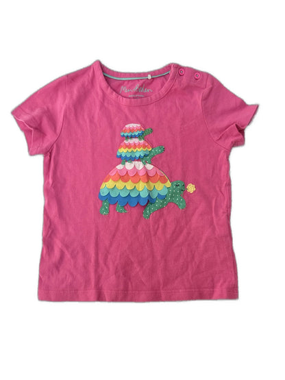Mini Boden Rainbow Turtle T-Shirt 2-3Y