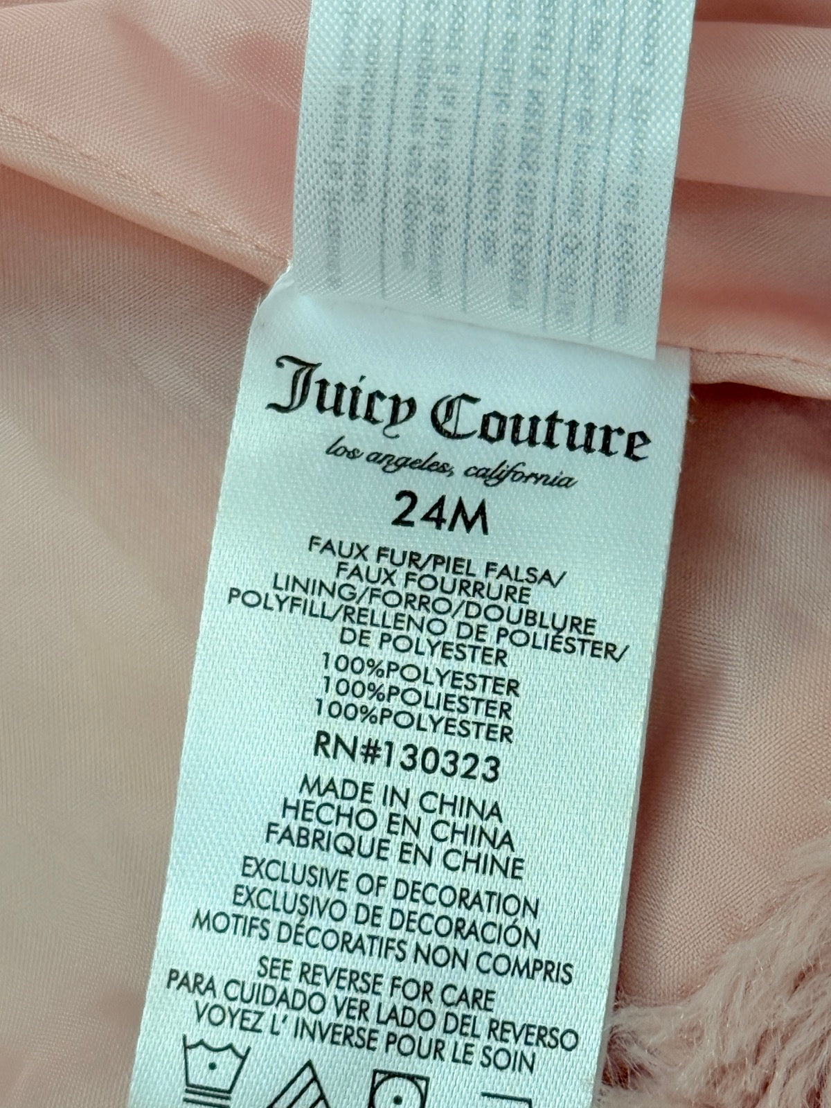 Juicy Couture Faux Fur Coat 24M