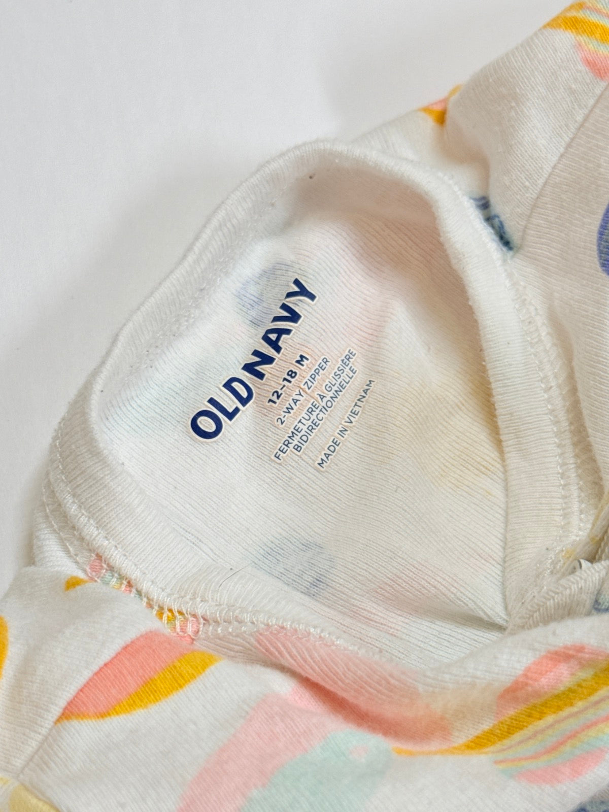 Old Navy Planet Print Footed Sleeper 12-18M