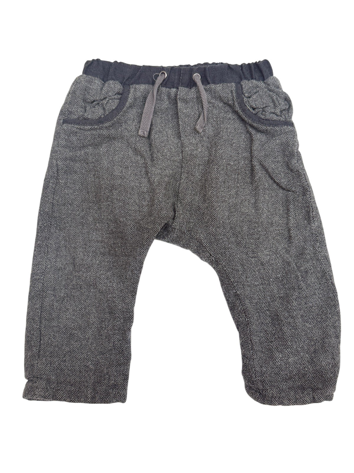 Zara Mini Herringbone Tweed Pants 6/9M