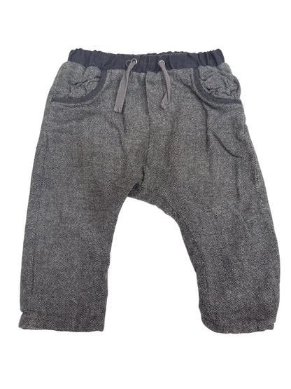 Zara Mini Herringbone Tweed Pants 6/9M