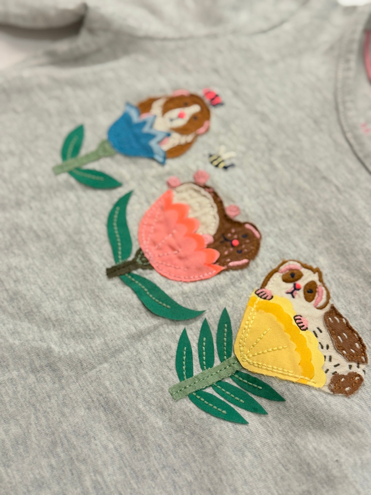 Mini Boden Guinea Pig Floral Long Sleeve Top 5-6y