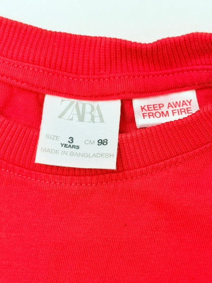 Zara Red Pocket T-Shirt 3T