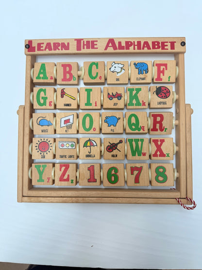 Wooden Learn The Alphabet Roller Toy