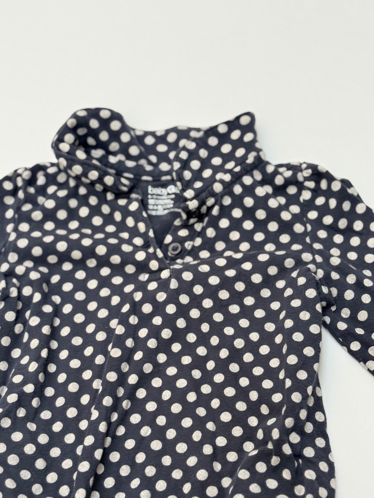 Baby Gap Polka Dot Collared Bodysuit 6-12M