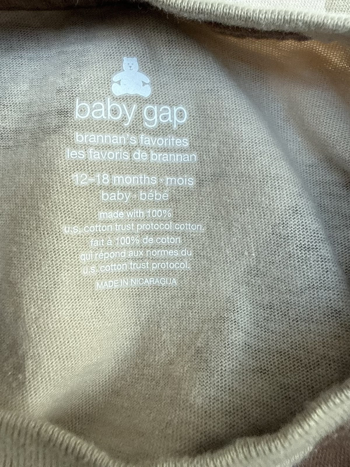 Baby Gap Camo Pocket T-Shirt 12-18m