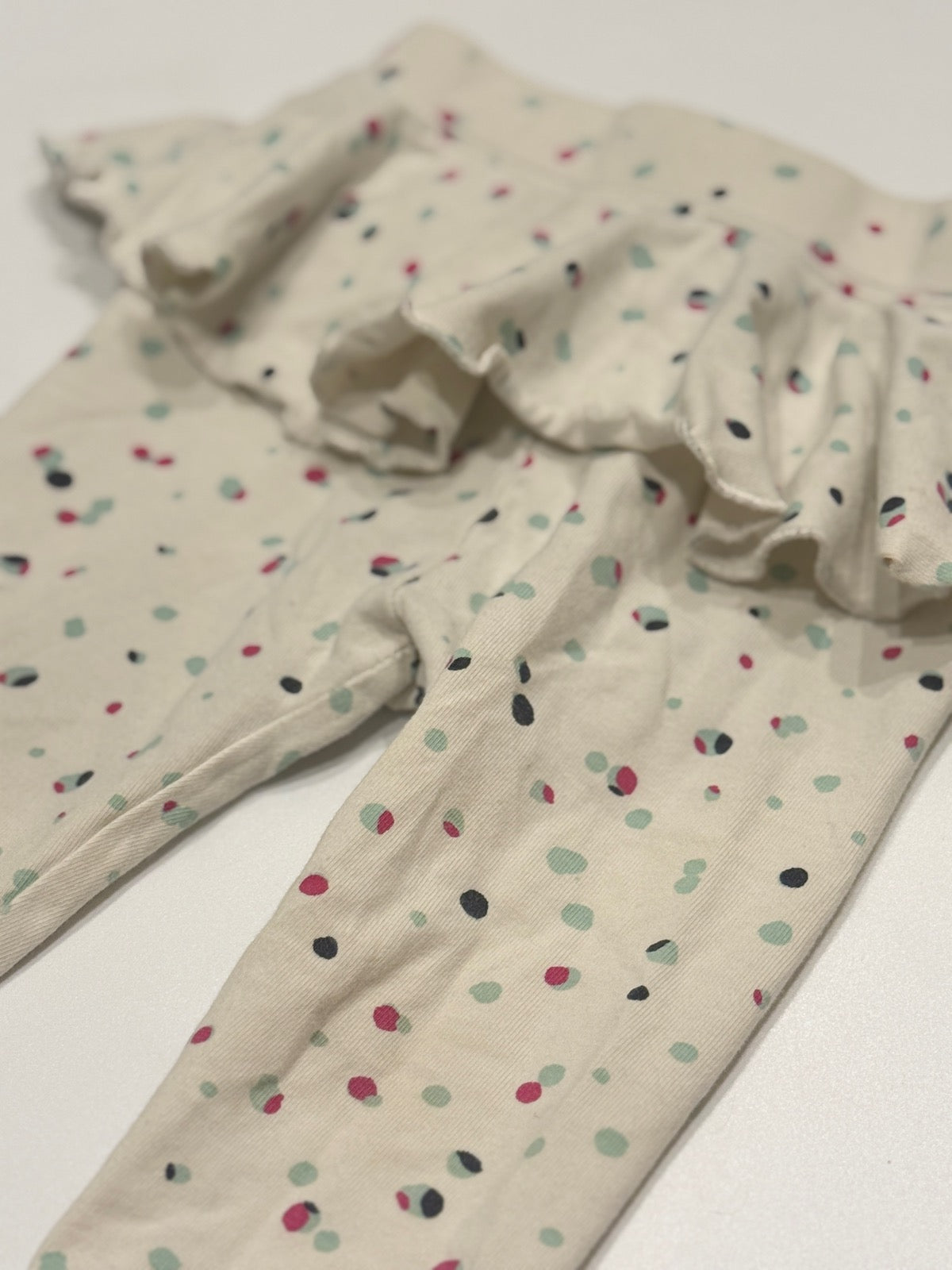 Joe Fresh Polka Dot Peplum Leggings 6-12M