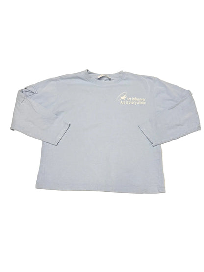 Long Sleeve Tee Zara Light Blue Size 9-10