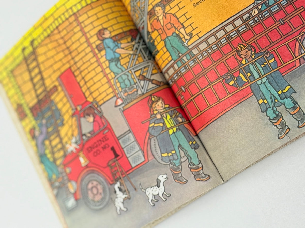 Vintage The Fire Fighters' Counting Book Little Golden