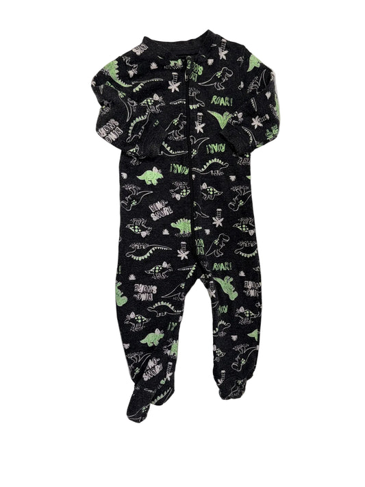George Dino-Snore Black Footed Sleeper 6-12M