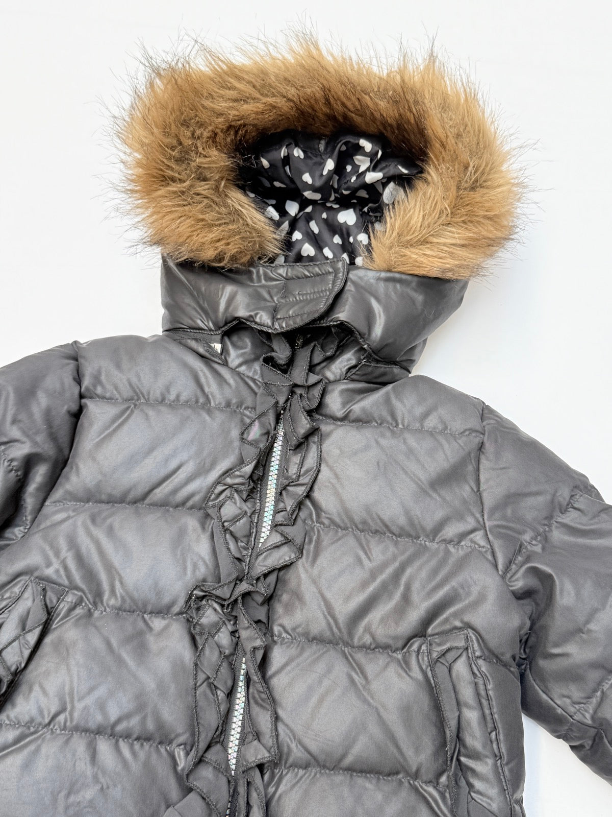 Rothschild Faux Fur Hood Puffer Coat 4