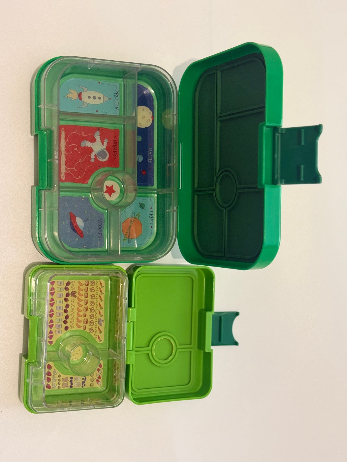 Yumbox Original & Snack Green Bento Box Set