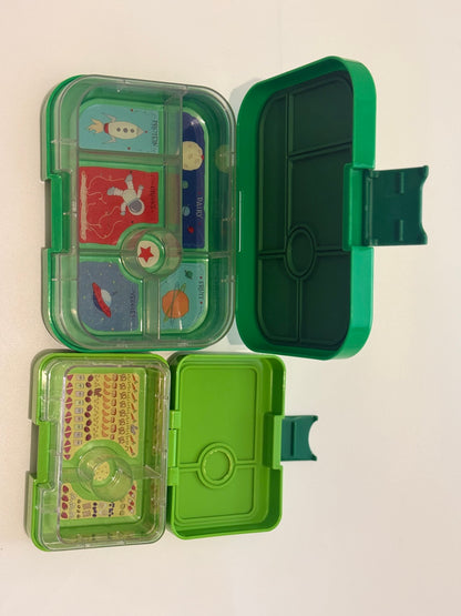 Yumbox Original & Snack Green Bento Box Set