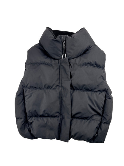 Athleta Girl Black Puffer Vest Size 6