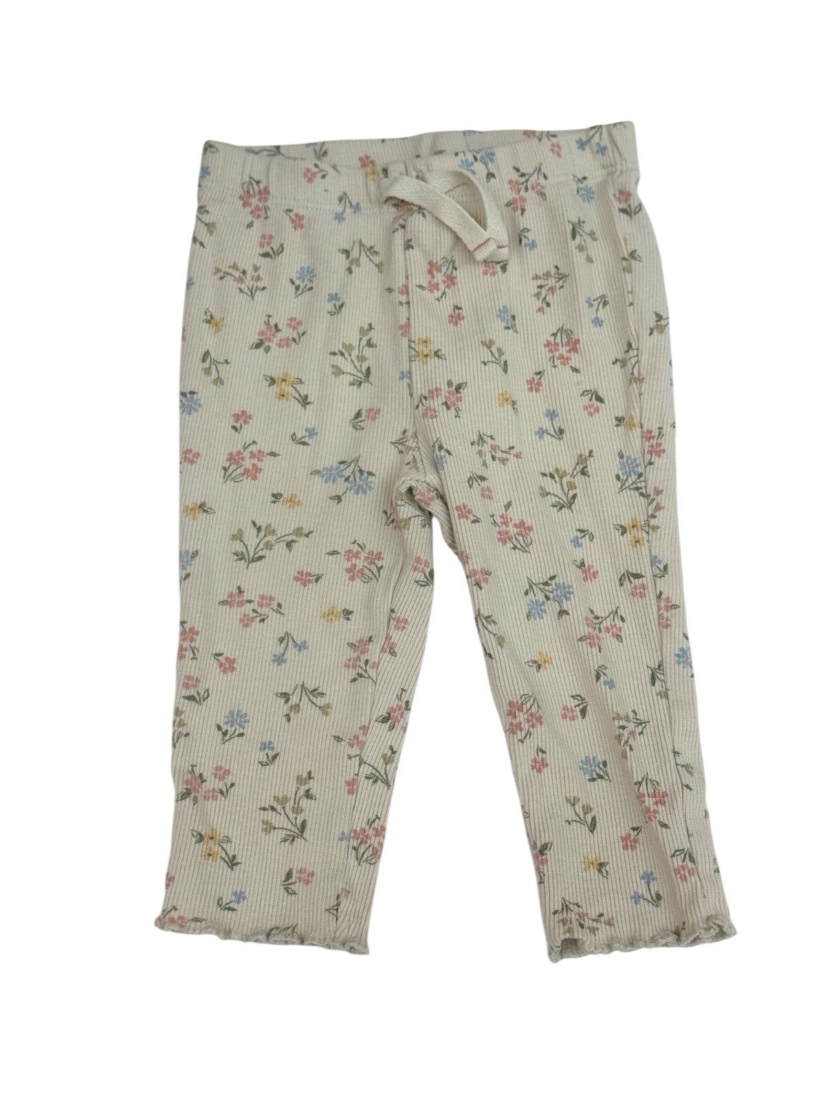 Carter's Floral Ribbed Pants 9M