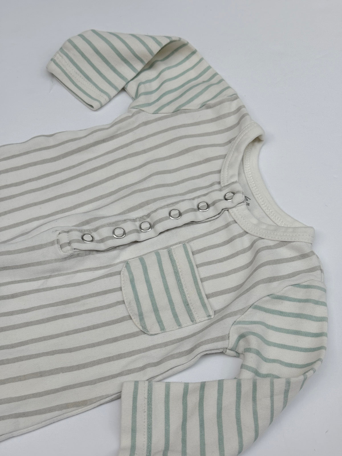 Pehr Striped Organic Cotton Romper 0-3M