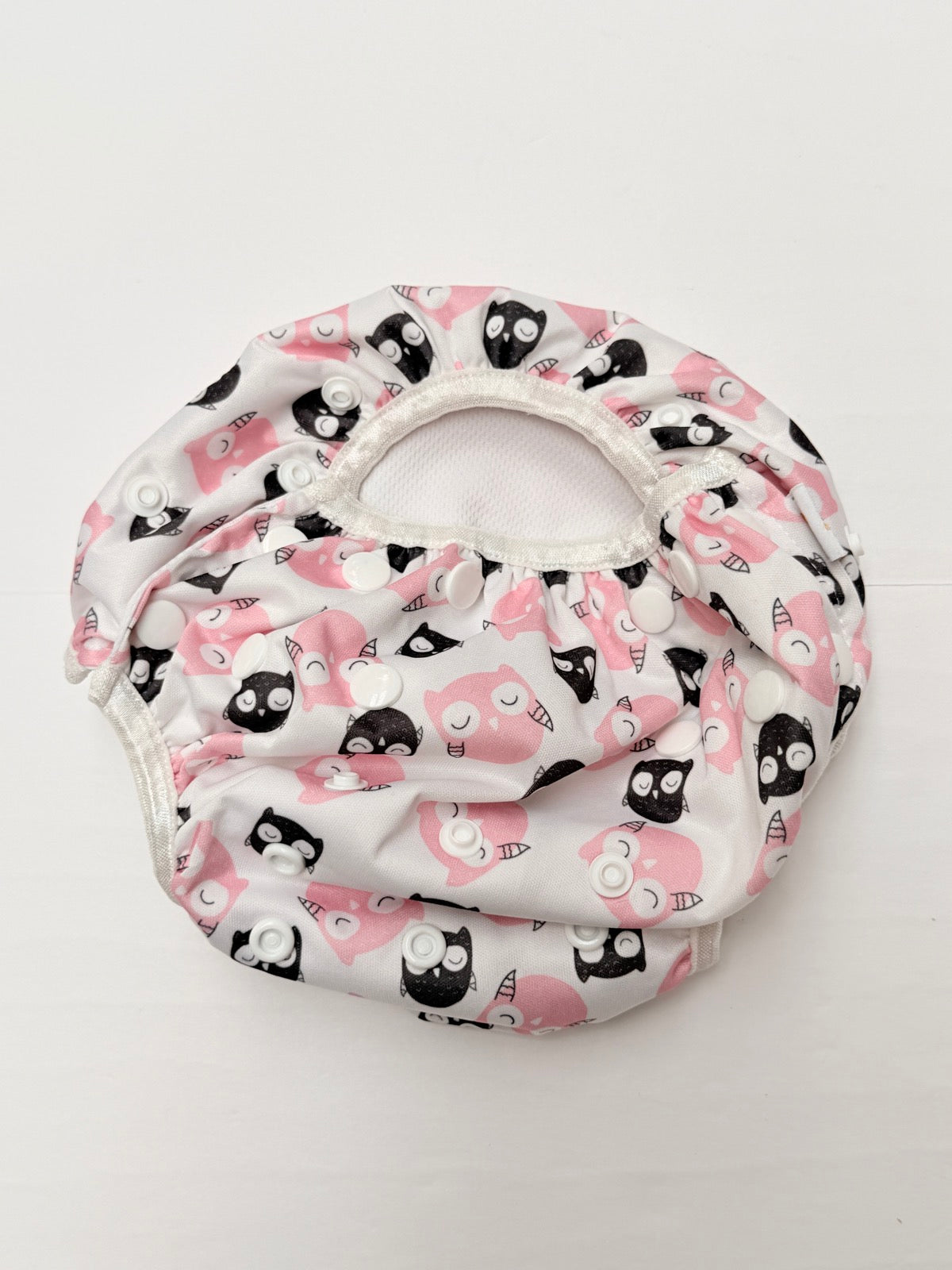 Reusable Swim Diaper Pink Owl Print