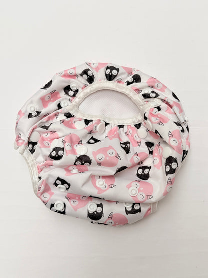Reusable Swim Diaper Pink Owl Print