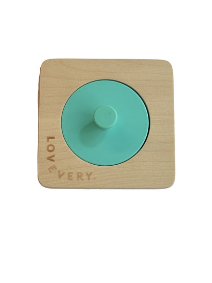 Lovevery Wooden Circle Puzzle Photo Frame Toy