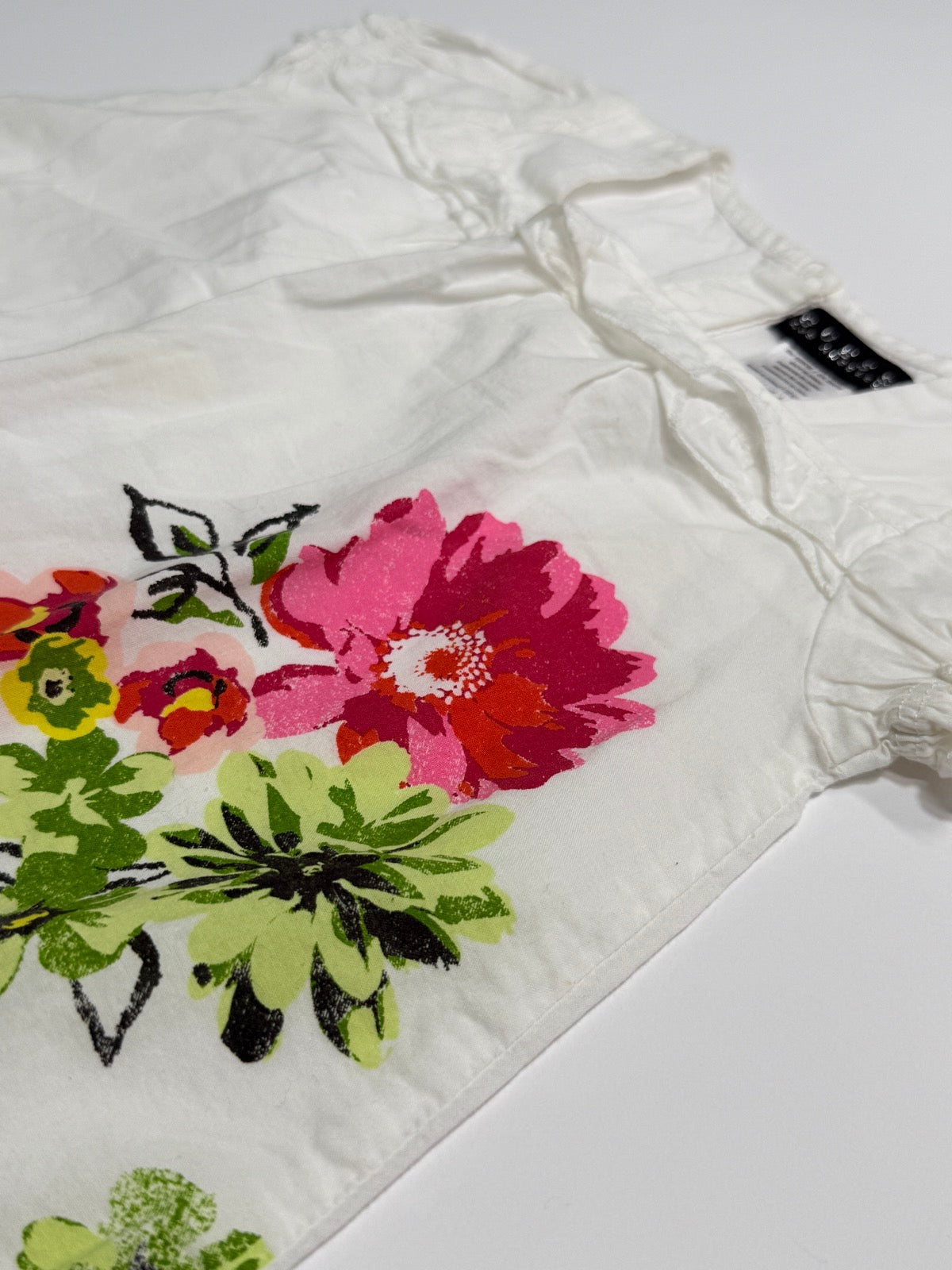 Guess Floral White Baby Dress 24M