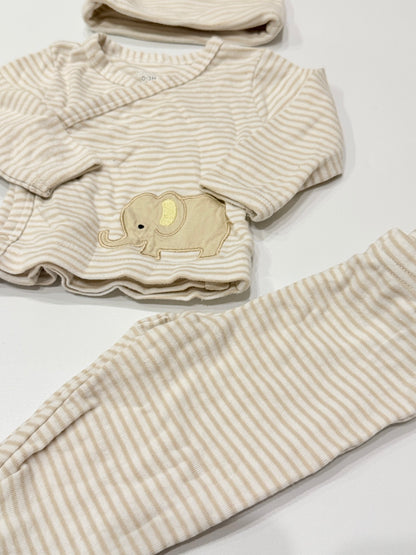 Koala Baby Elephant Stripe 3-Piece Set 0-3M
