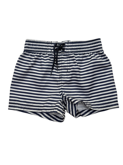 FatFace Navy Stripe Swim Shorts Size 4/5