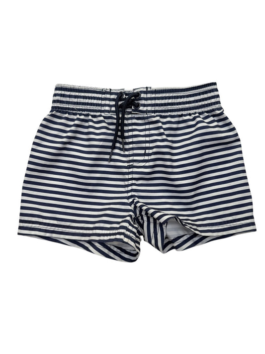 FatFace Navy Stripe Swim Shorts Size 4/5