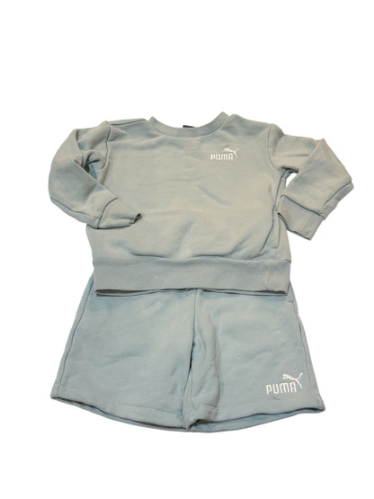 Puma Light Blue Sweatshirt Shorts Set 4