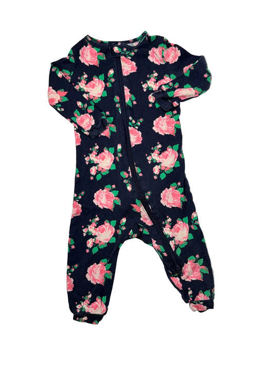 Joe Fresh Floral Navy Sleeper 6-12m