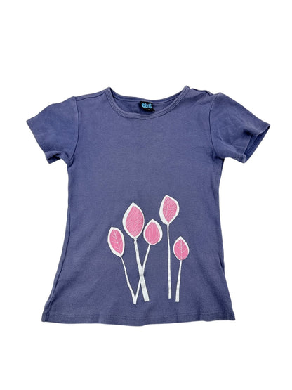Glug Purple Floral T-Shirt Size 6