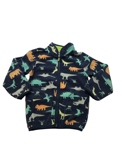 Mud Kingdom Dinosaur Fleece Zip Jacket 4T