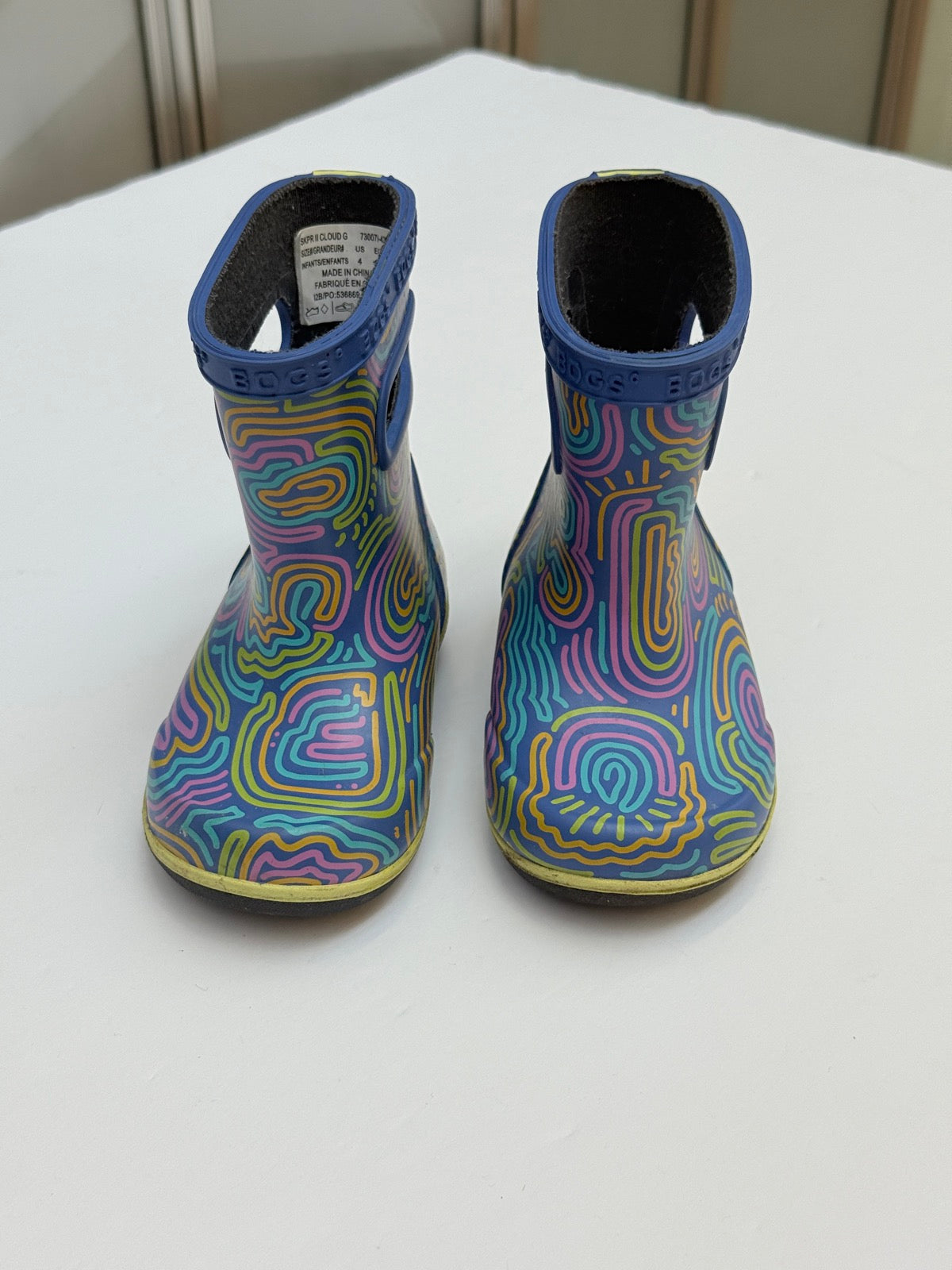 Bogs Skipper II Cloud Rain Boot Girls Size 4