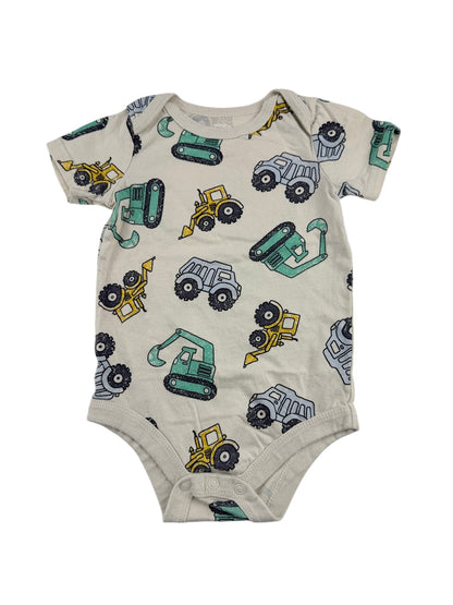 George Baby Construction Trucks Bodysuit 6-12M