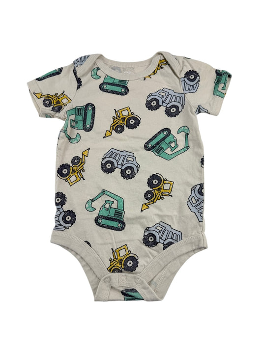 George Baby Construction Trucks Bodysuit 6-12M