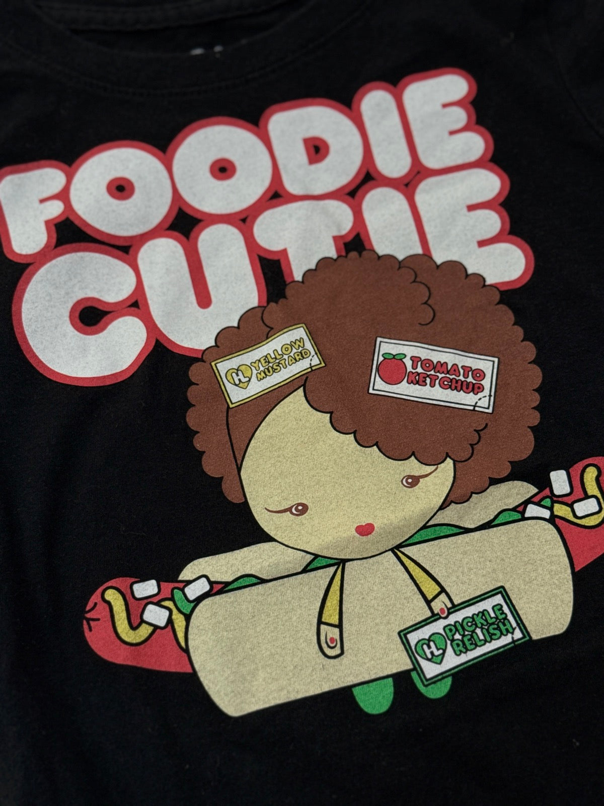 Harajuku Lovers Foodie Cutie Black Tee Size 4