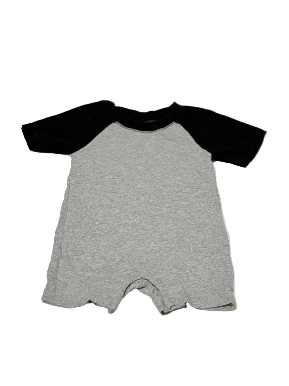 Bundles Baby Place Gray Black Romper 9-12m
