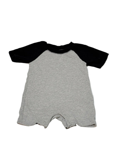 Bundles Baby Place Gray Black Romper 9-12m