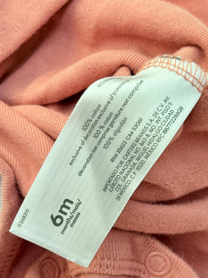 Carter's Pink Long Sleeve Bodysuit 6m