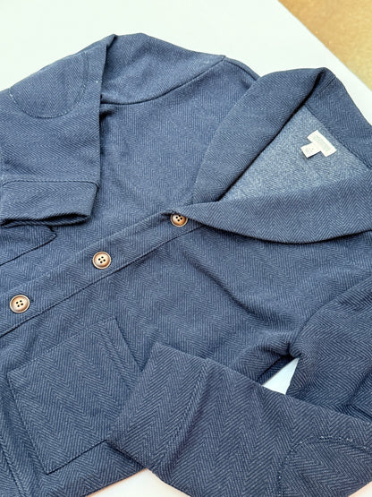 Gymboree Navy Herringbone Cardigan Jacket Size 5-6