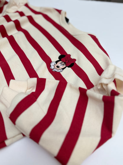 Zara Disney Minnie Mouse Striped Sweatshirt 5-6Y