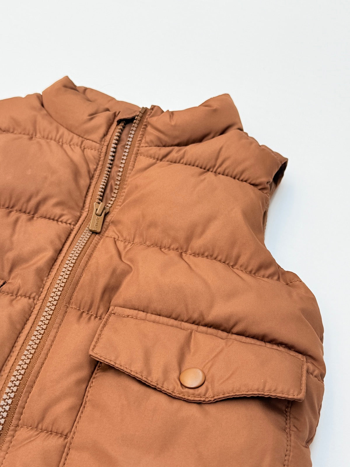 Old Navy Brown Puffer Vest 18-24M