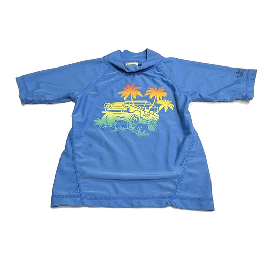 UV Skinz Blue Jeep Rash Guard Size 5