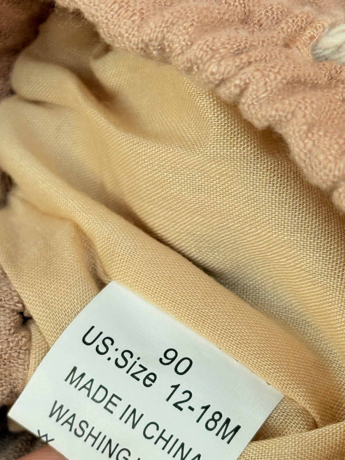 Tan Linen Shorts 6m