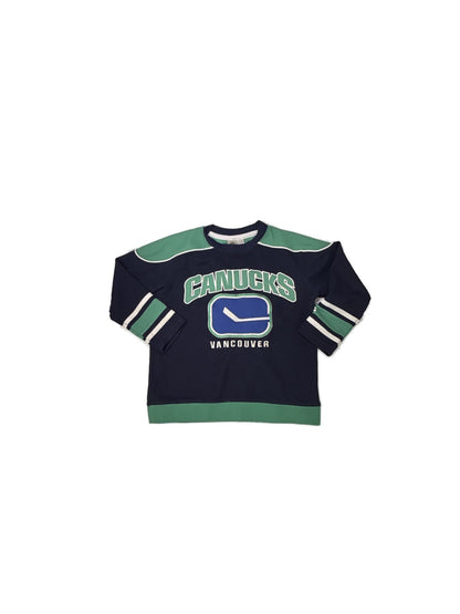 Mighty Mac Vintage Vancouver Canucks Crew Neck Sweatshirt Size 6