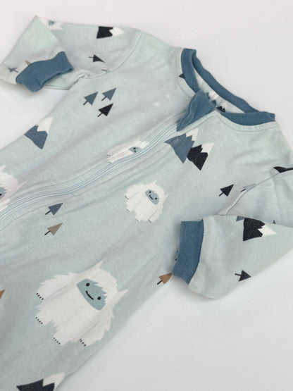 Zippy Jamz Yeti Footed Sleeper 3-6M
