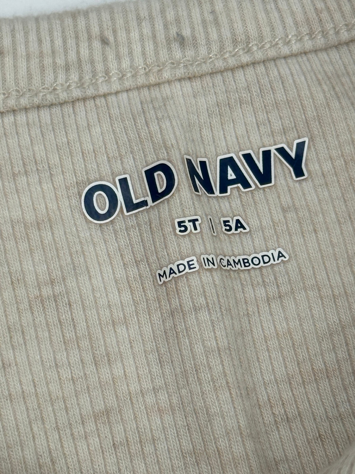 Old Navy Ribbed Henley Pajama Set 5T
