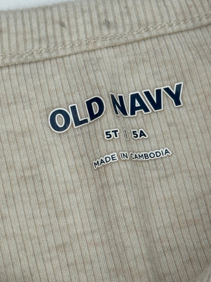 Old Navy Ribbed Henley Pajama Set 5T